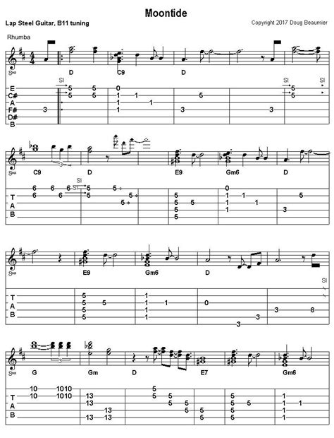 steel guitar tabs pdf